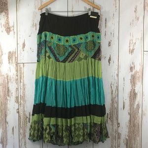 Lane Bryant Boho Crinkle Maxi Skirt Size 18/20